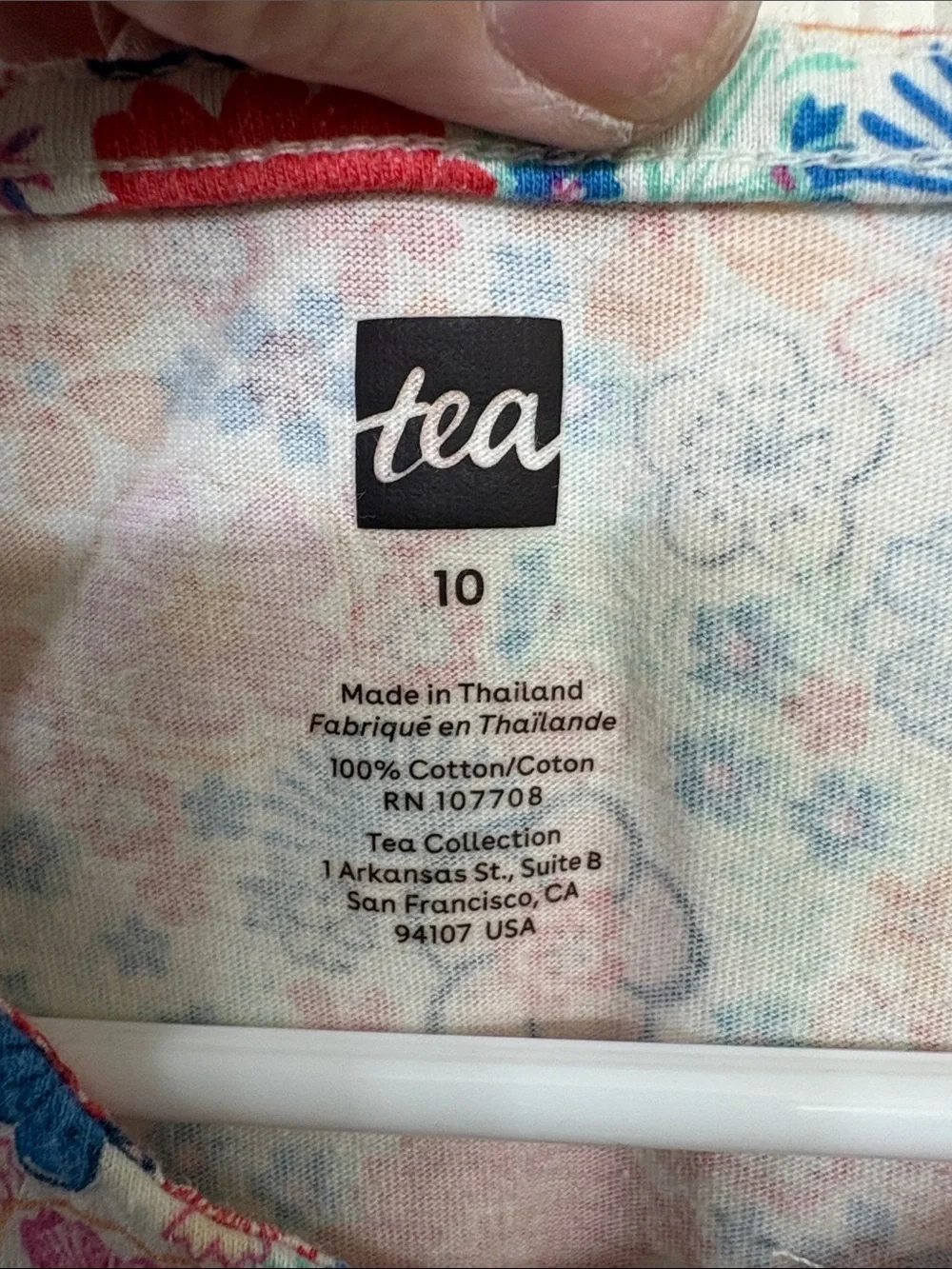 Tea Girls Floral Cap Sleeve Dress - Pink Multi